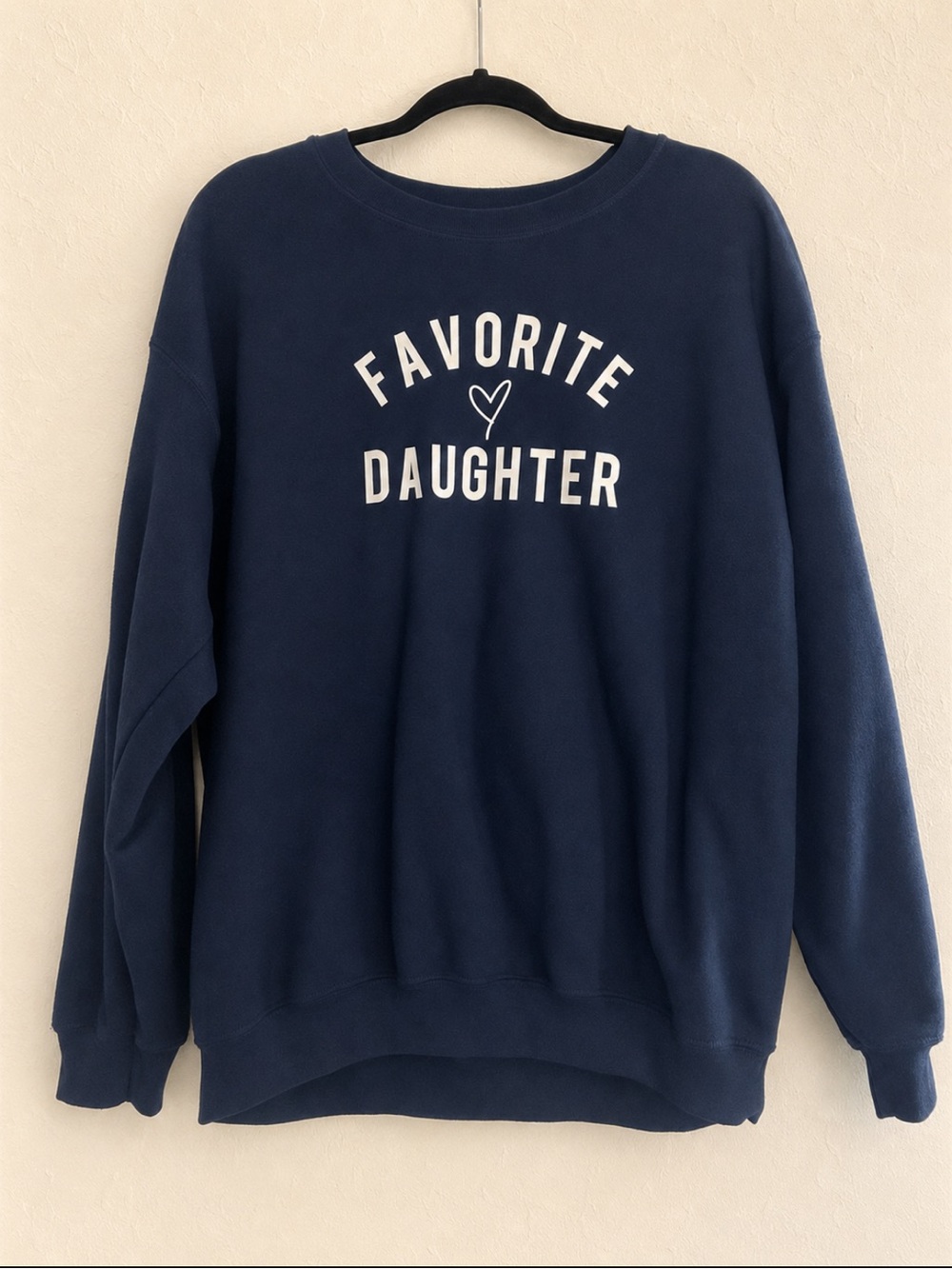 Favorite Daughter Navy Crewneck Sweatshirt - Unbranded